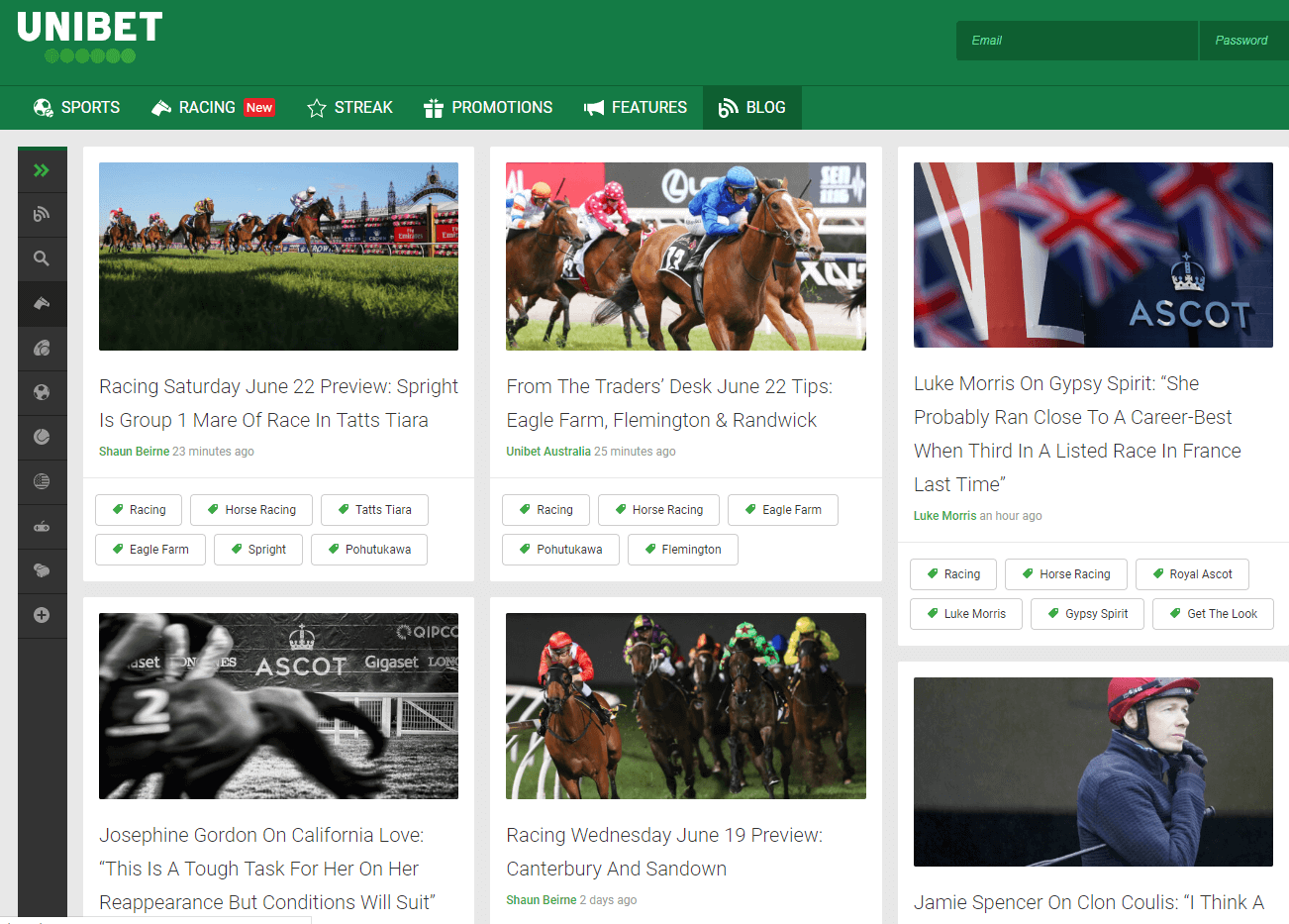 Unibet live racing betting